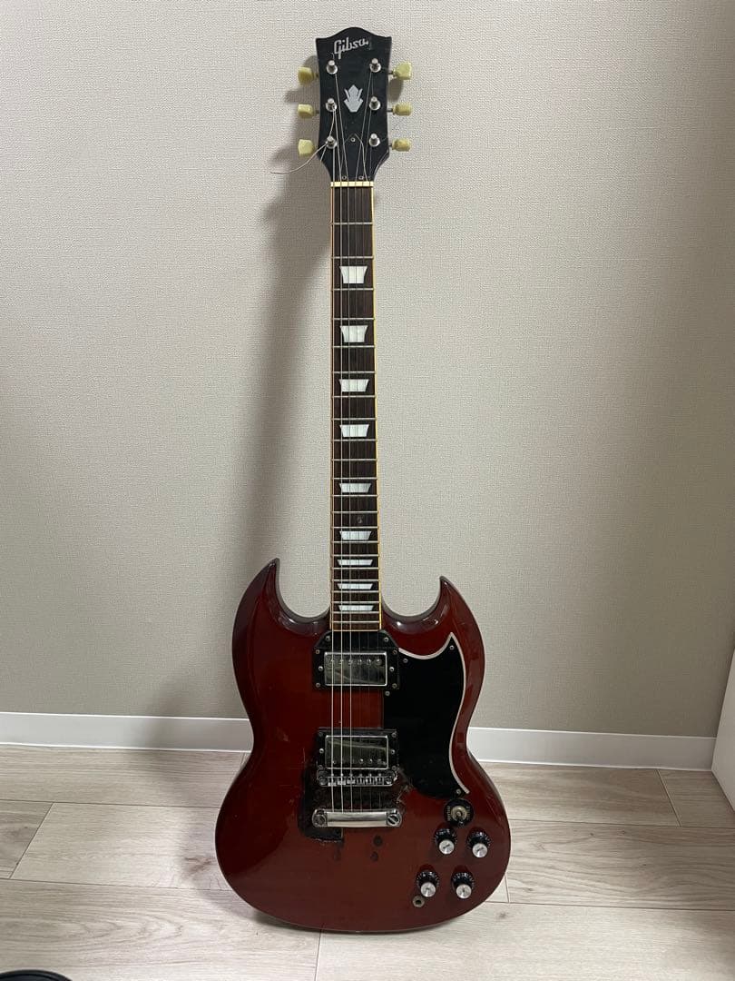 Gibson風　SG チェリーレッド エレキギター　現状品 Gibson風 SG チェリーレッド エレキギター 現状品 Gibson風 SG