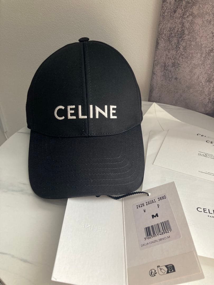 CELINE セリーヌ　ベースボールキャップ　ドリルコットン　M セリーヌロゴ 楽天市場】CELINE セリーヌ Mesh Baseball Cap ベースボールキャップ