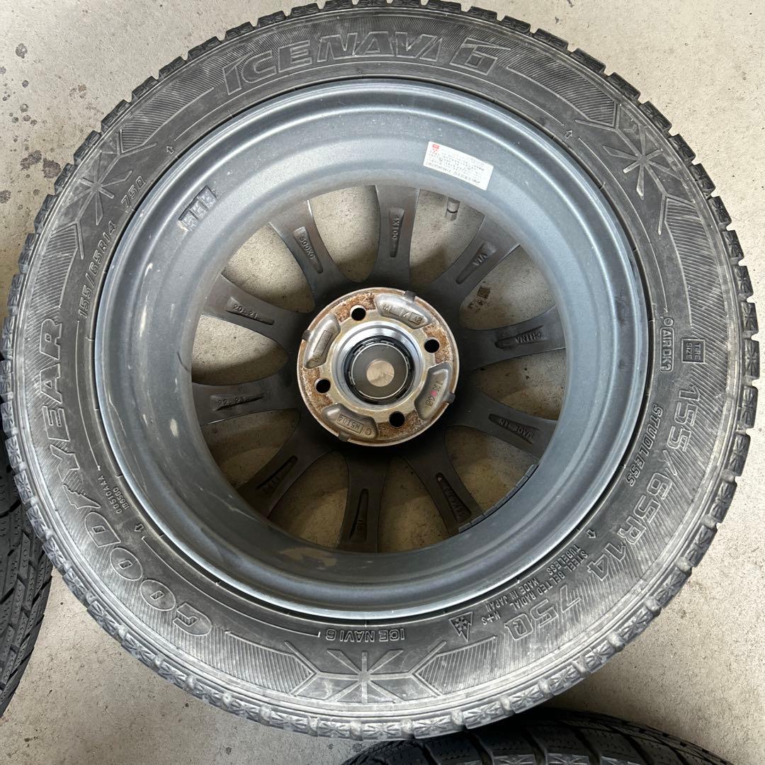 BADX DOS 14インチ 5.5J PCD100 4穴　取引ナットおまけ付き