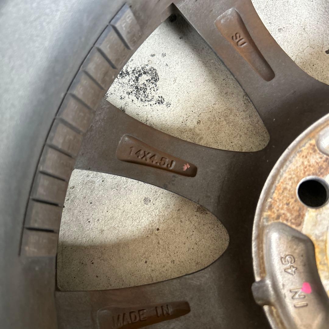 BADX DOS 14インチ 5.5J PCD100 4穴　取引ナットおまけ付き