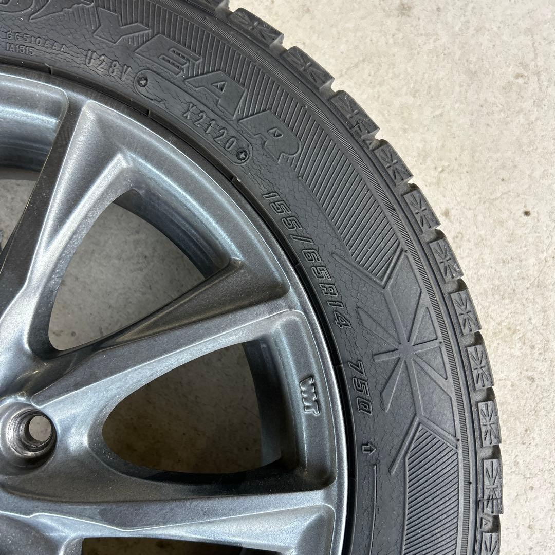 BADX DOS 14インチ 5.5J PCD100 4穴　取引ナットおまけ付き