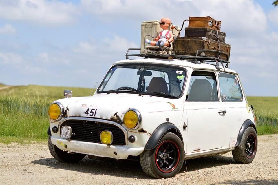 レア 85年/英国/S.C.Y.B.C.RALLY 参加プレート/ミニ MG