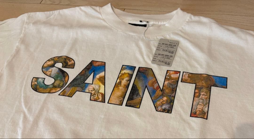 セントマイケル25FW発売LS TEE/NEW BODY RULES白XL美品 - メルカリ