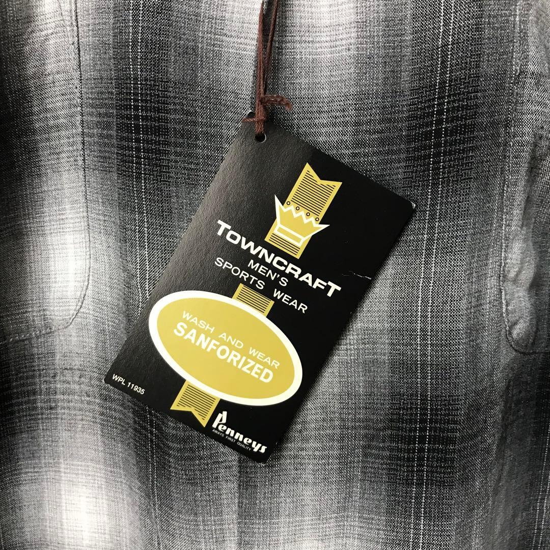 di55古着 タウンクラフト オンブレ レーヨンシャツ 復刻 タグ付き