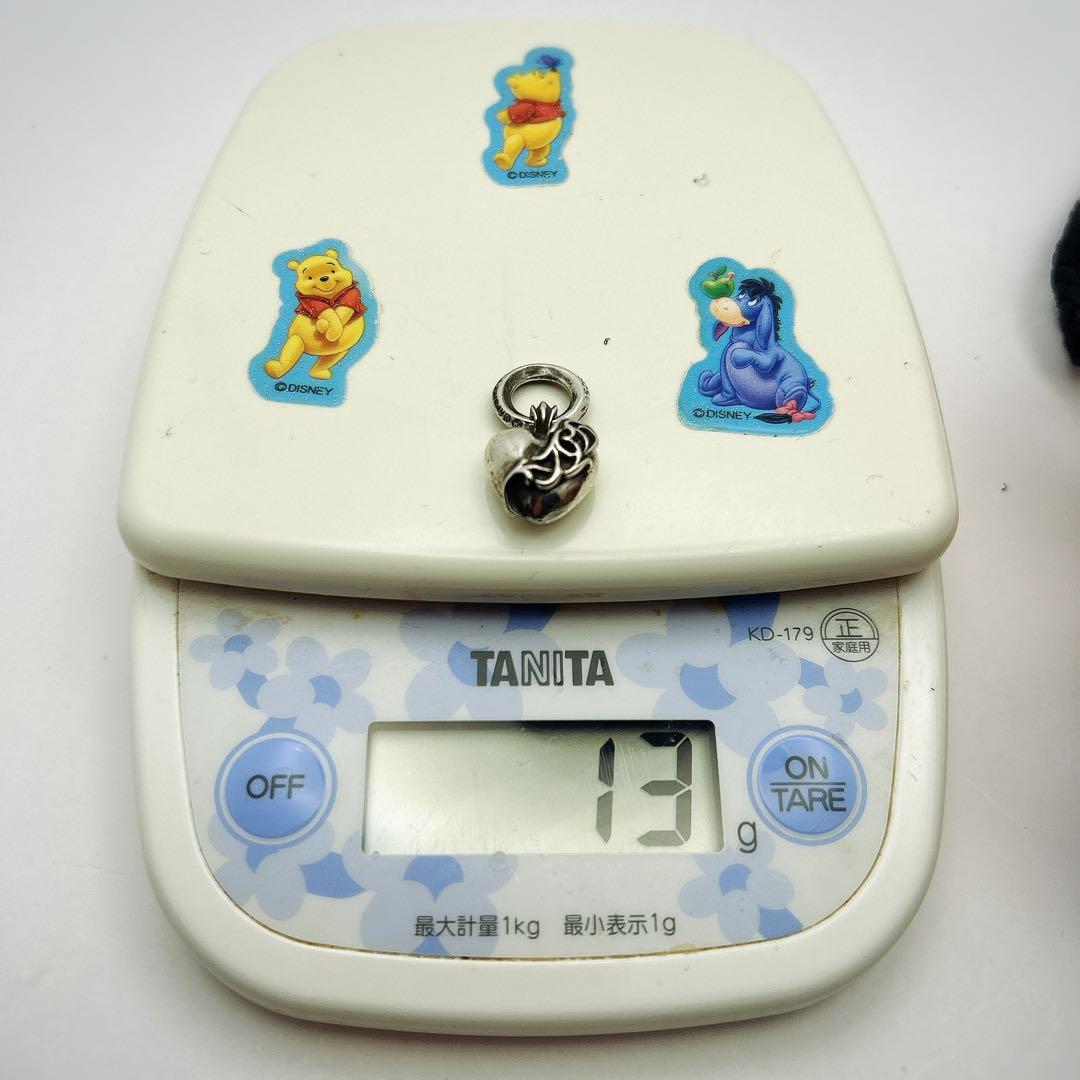 クロムハーツ シルバー925 ハート型チャーム ネックレス 刻印1996 925