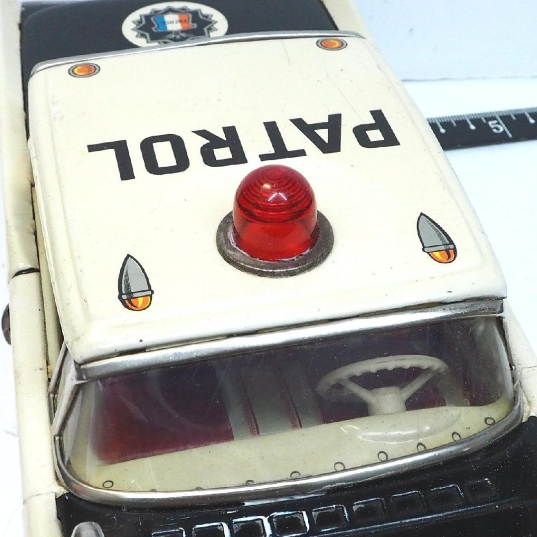 萬代屋【リンカーン コンチネンタル パトカー大】ブリキtin toy car箱無