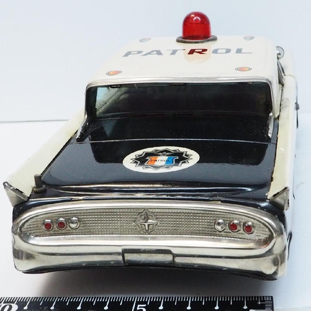 萬代屋【リンカーン コンチネンタル パトカー大】ブリキtin toy car箱無