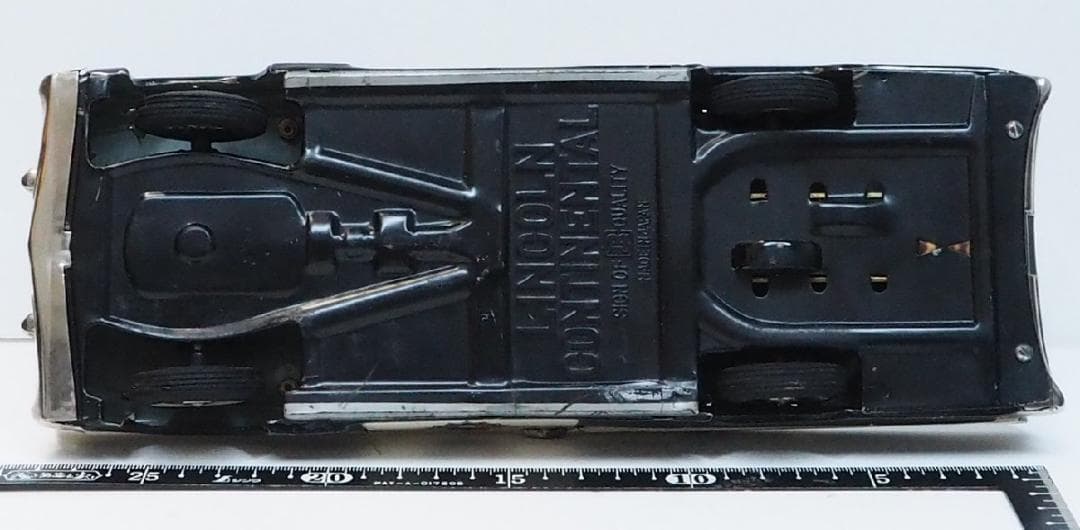 萬代屋【リンカーン コンチネンタル パトカー大】ブリキtin toy car箱無