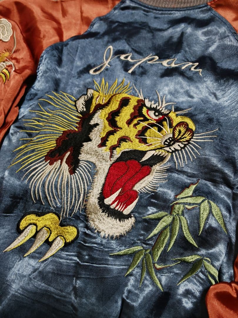 Back Street Crawler 2面用 虎日本限定 スカジャン レーヨン