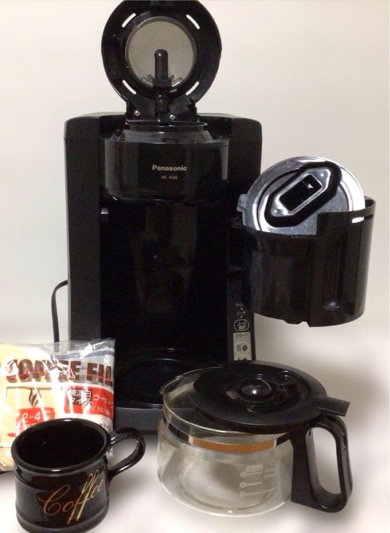 美品】コーヒーメーカー Panasonic NC-A56 全自動 マグカップ付 - メルカリ