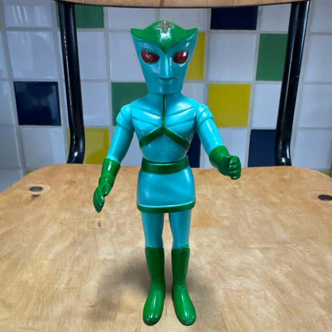 当時物 ブルマァク トリプルファイター グリーンファイター ソフビ