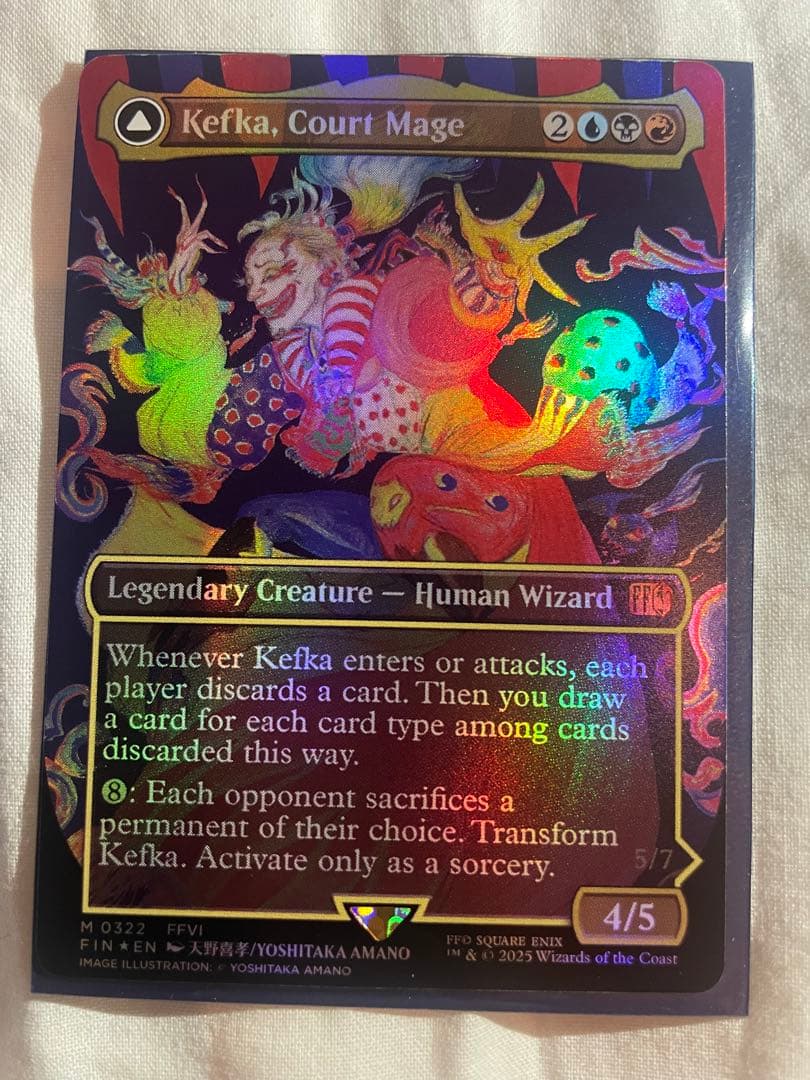 【英語版 ENG】人造魔導士、ケフカ/破壊の化身、ケフカ Foil ボーダーレス