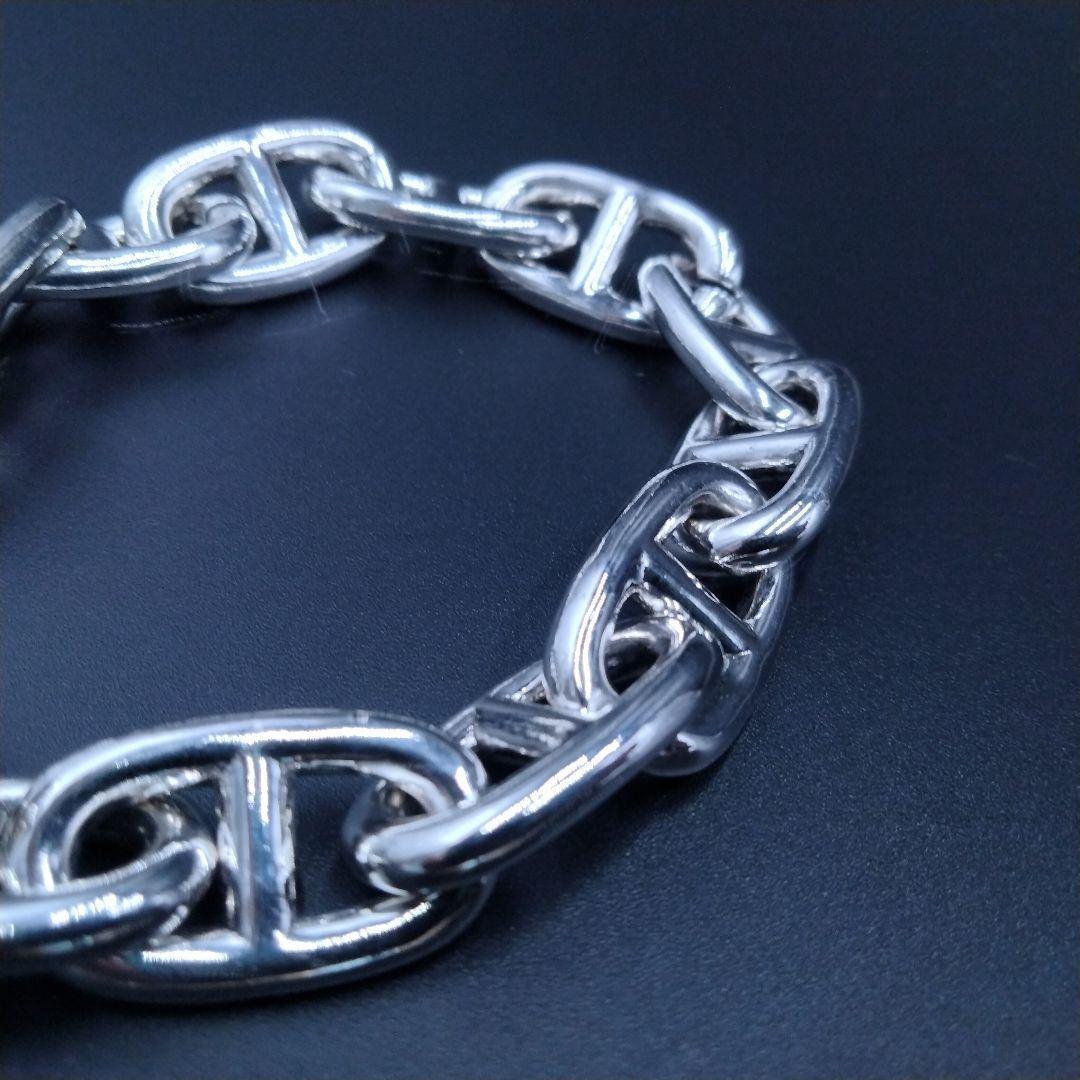 シェーヌダンクル シルバー 925 ブレスレット メンズ アンカー