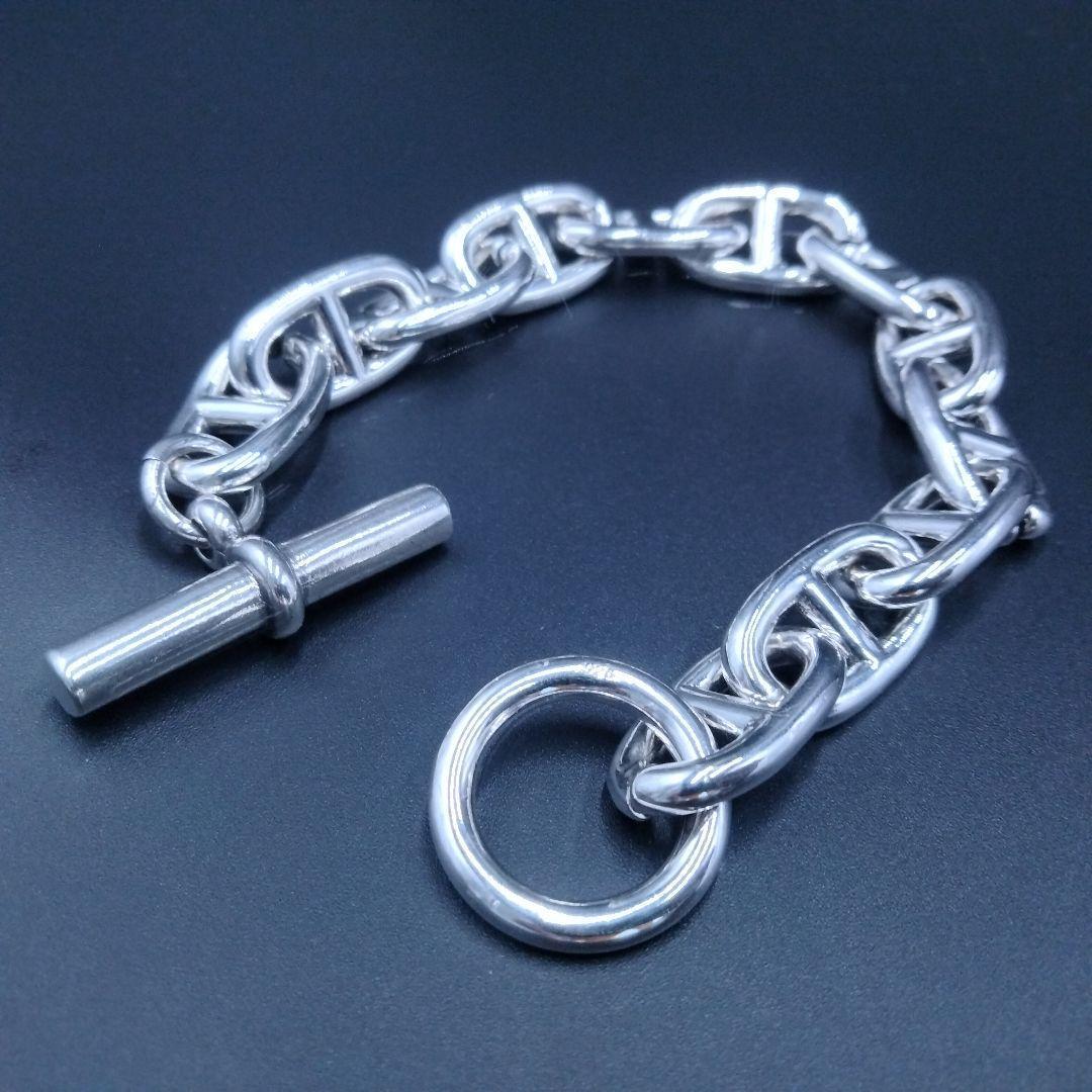 シェーヌダンクル シルバー 925 ブレスレット メンズ アンカー