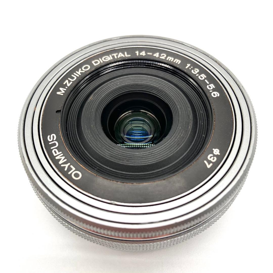 電動パンケーキレンズ　OLYMPUS 14-42mm F3.5-5.6 シルバー