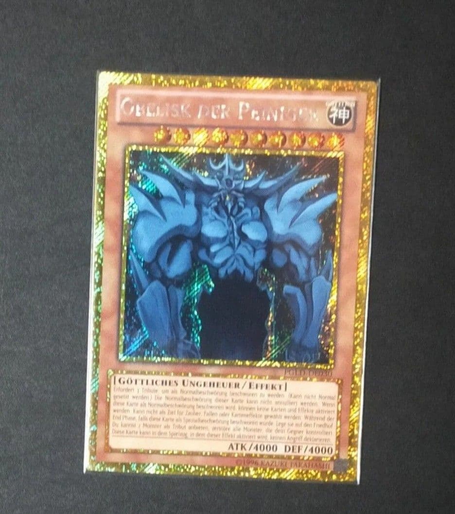 【超希少】オシリスの天空竜＆オベリスクの巨神兵 ドイツ語版ゴールドシークレット