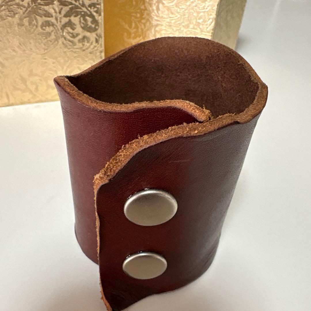 UNDERCOVER UNDERCOVER 牛革 アンクル バングル ブレスレット ブラウン