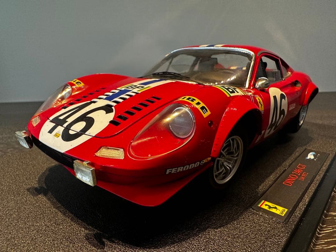 マテル 1/18 フェラーリ DINO 246GT LM1972ルマン エリート - メルカリ
