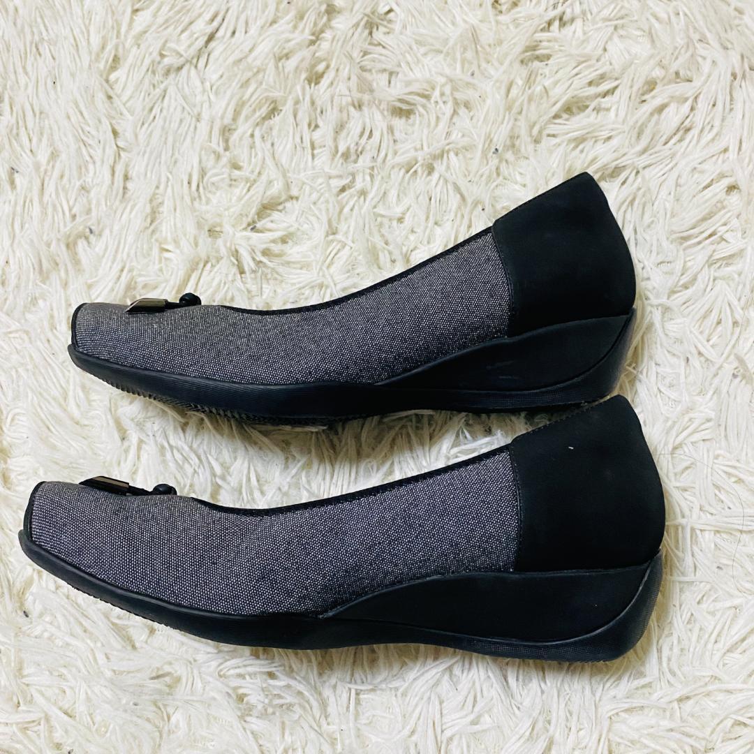 未使用級】fitfit コンフォート 撥水 バレエパンプス 黒 23.5cm - メルカリ
