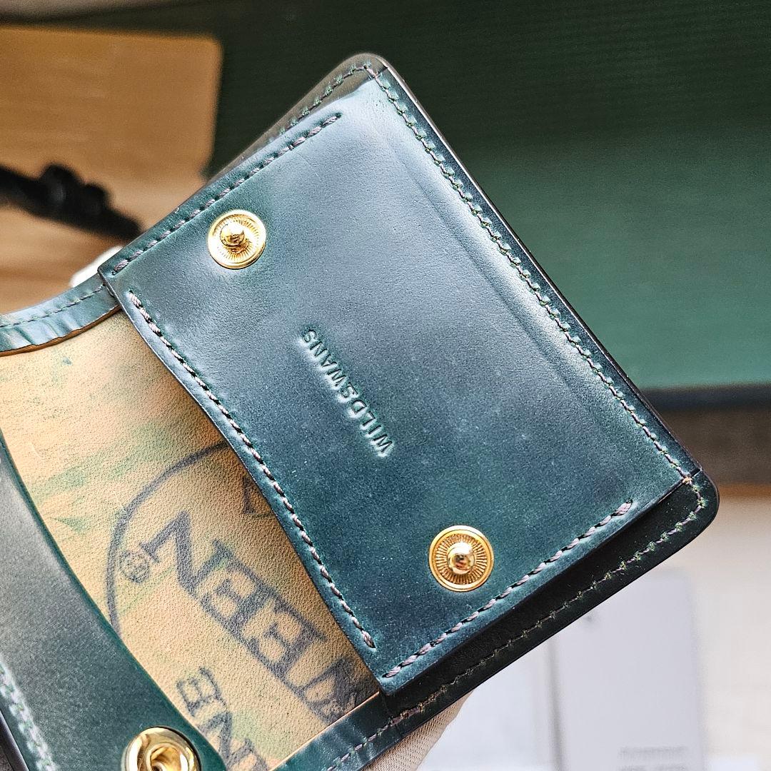 新品 ワイルドスワンズ フル シェルコードバン グリーン Cordovan 革