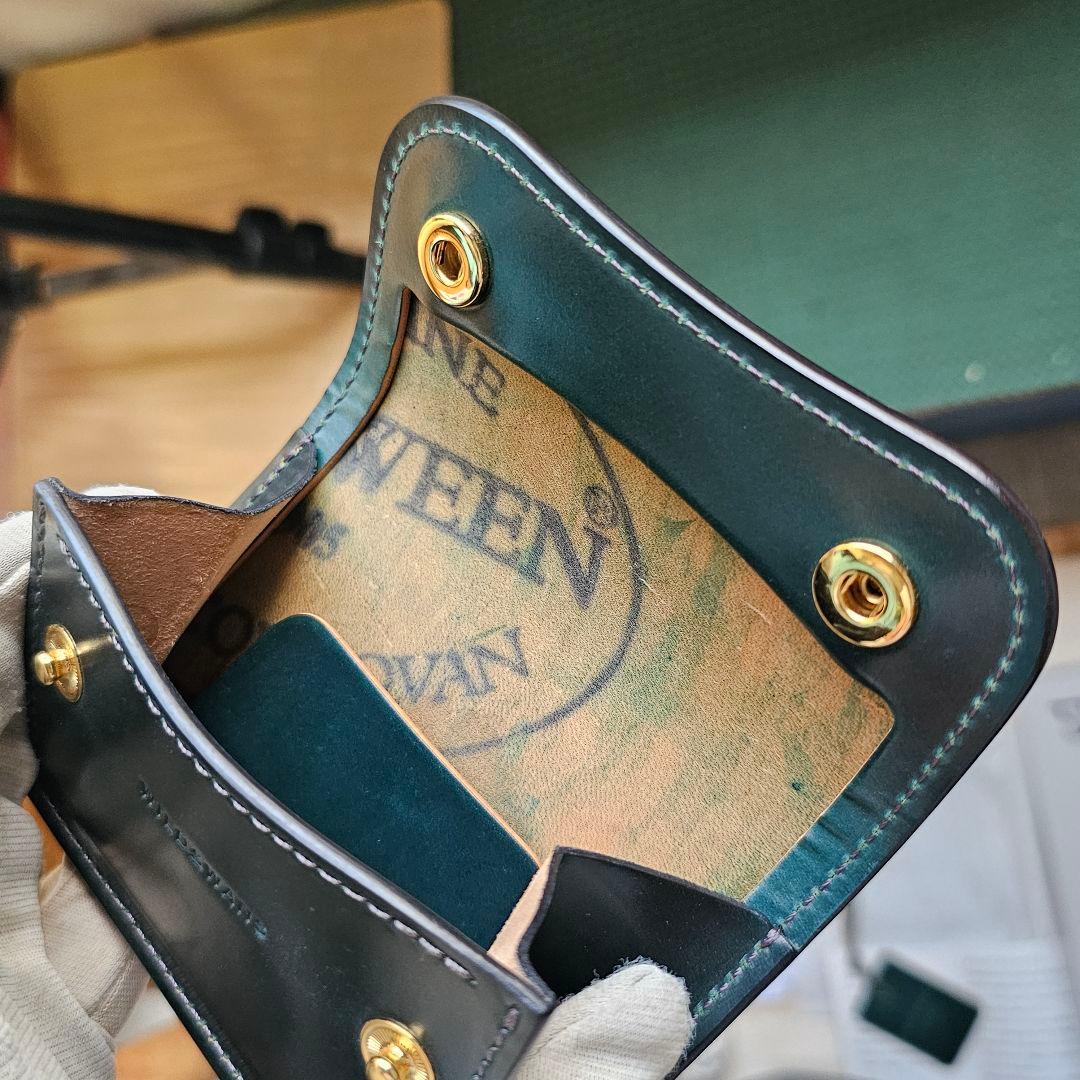 新品 ワイルドスワンズ フル シェルコードバン グリーン Cordovan 革