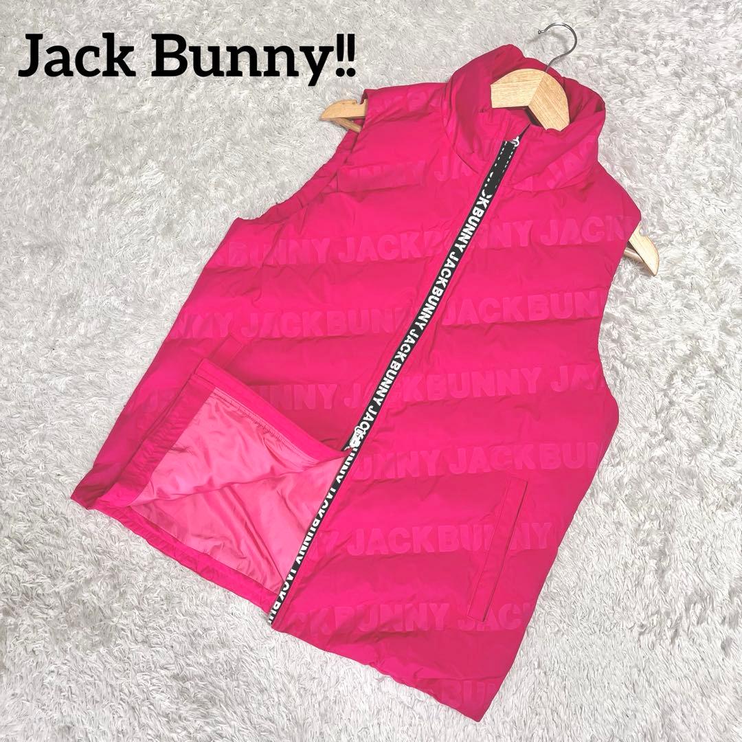 ✨激レア✨ジャックバニー ダウンベスト 総柄 ゴルフウェア サイズ5 L相当 ✨激レア✨ジャックバニー ダウンベスト 総柄 ゴルフウェア サイズ5 L相当
