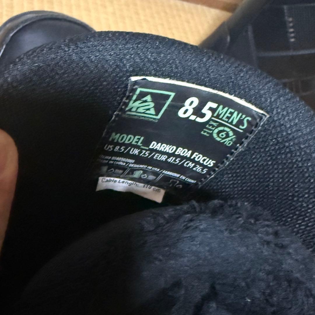 K2 ダブルBOA スノーボード　26.5cm ブーツ