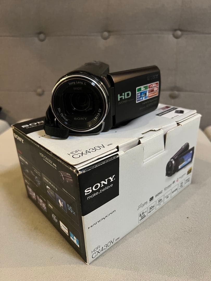 Sony HDR-CX430V HDビデオカメラ 本体 CX430V 55倍ズーム機能搭載のHD