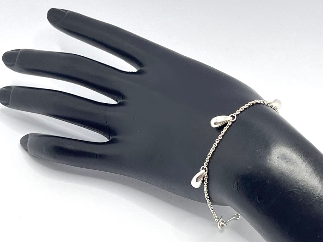 c795 美品 希少 ティファニー ティアドロップ 5連 ブレスレット 925