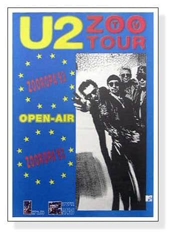 額装品/ZOO TV Tour/U2/ユーツー/アート/ポスター/インテリア