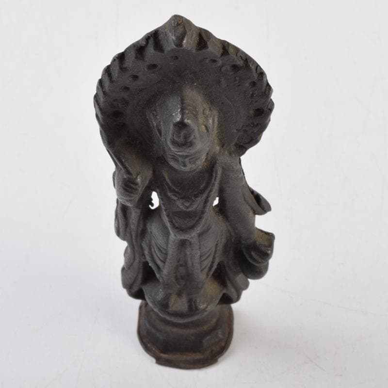 仏教美術 古銅 観音像 仏像 置物 C 9103