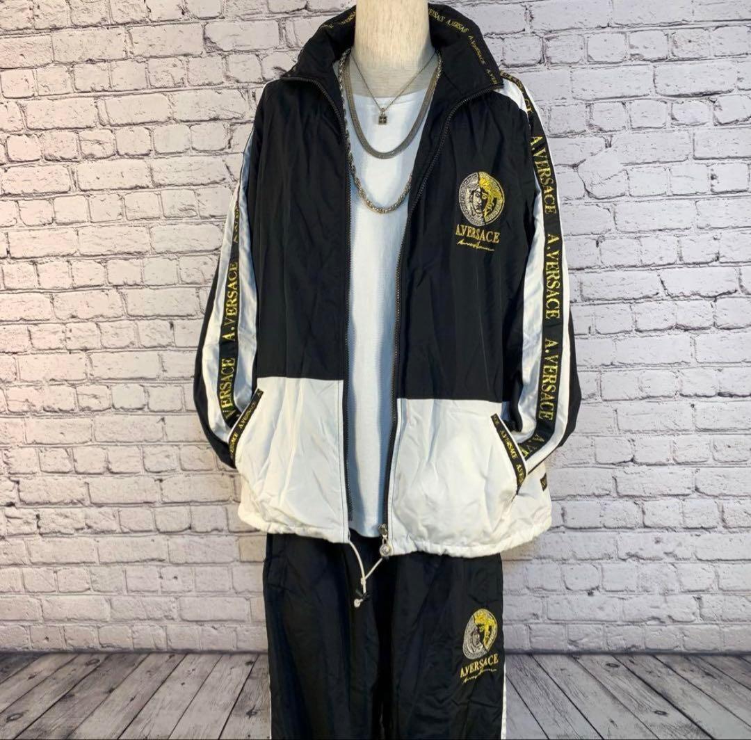 激レア！ A.VERSACE ヴェルサーチ ナイロンセットアップ 90s - メルカリ
