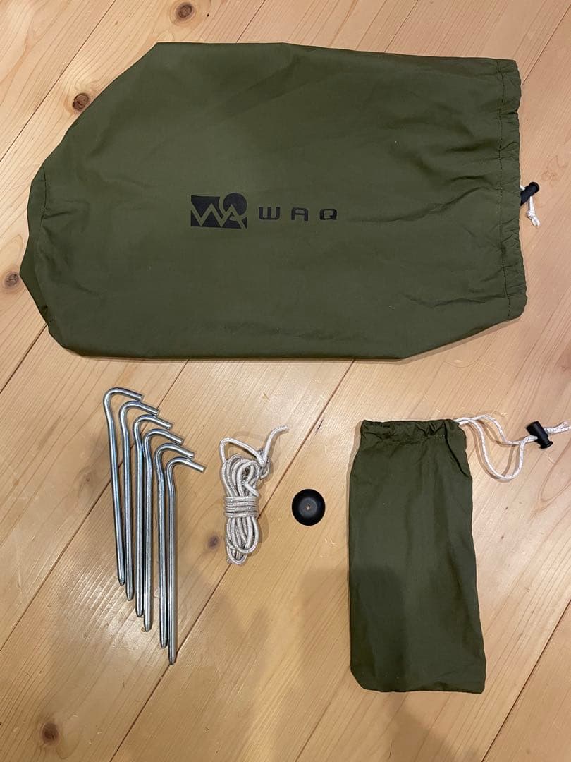 WAQ Alpha TC専用フロントウォール オリーブグリーン 収納袋付き