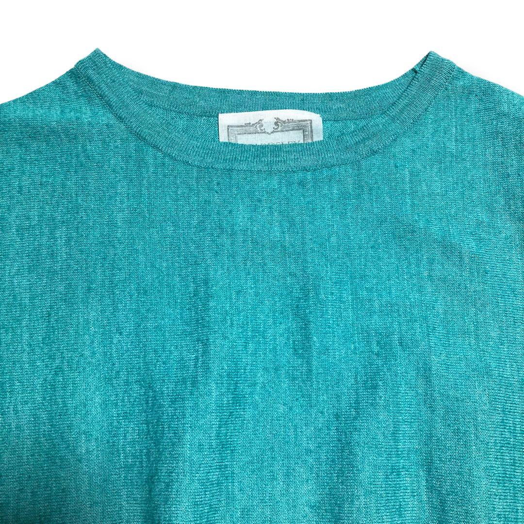 美品☆BEARDSLEYビアズリー 麻混BIGニット ビッグシルエット リネン