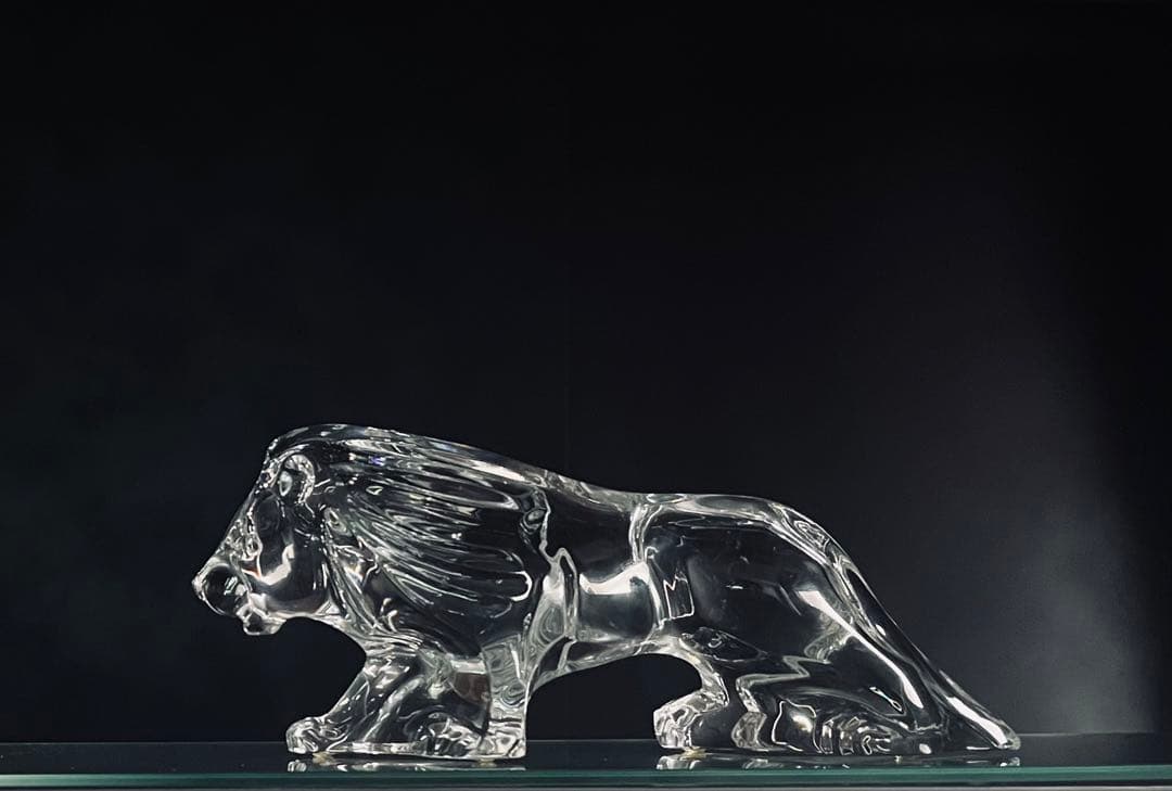 BACCARATバカラ /※2.1kg 27cm 大型 オブジェ　　ライオン