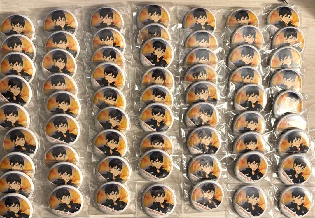 最終値下げ】ハイキュー 烏野 影山飛雄 横断幕 缶バッジ63個セット