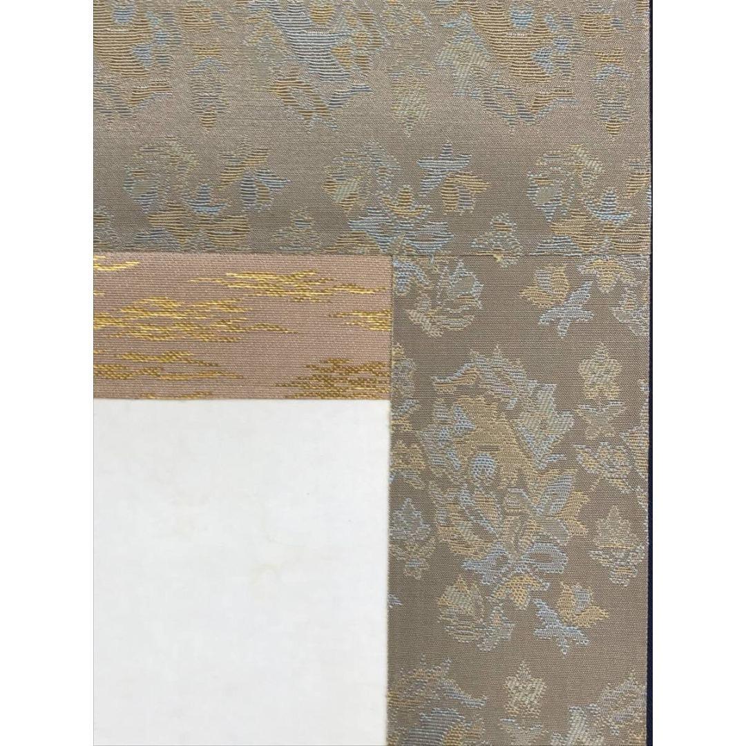 真作/歌川春光/東下り図/人物図/富士山/掛軸☆宝船☆AK-803