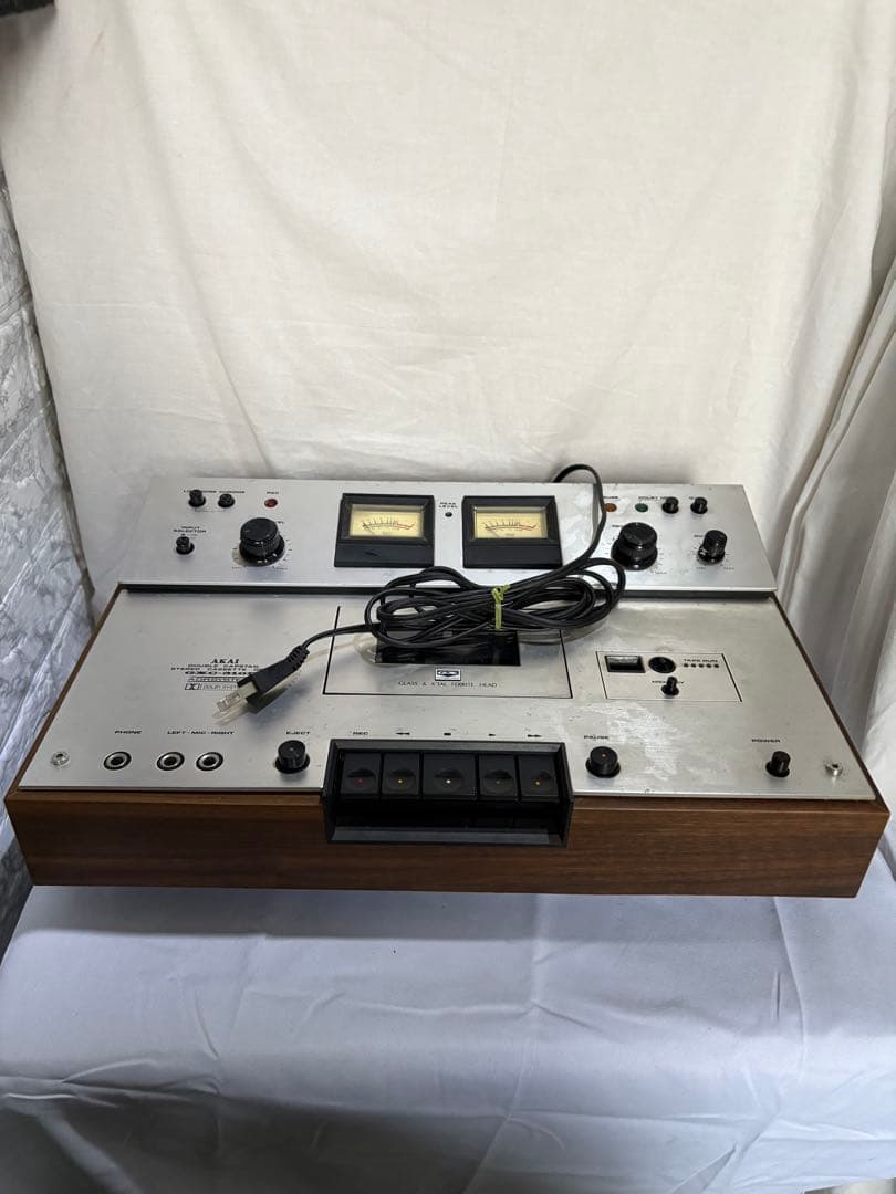 通電確定のみジャンク AKAI GXC-310D ステレオカセットデッキ アカイ