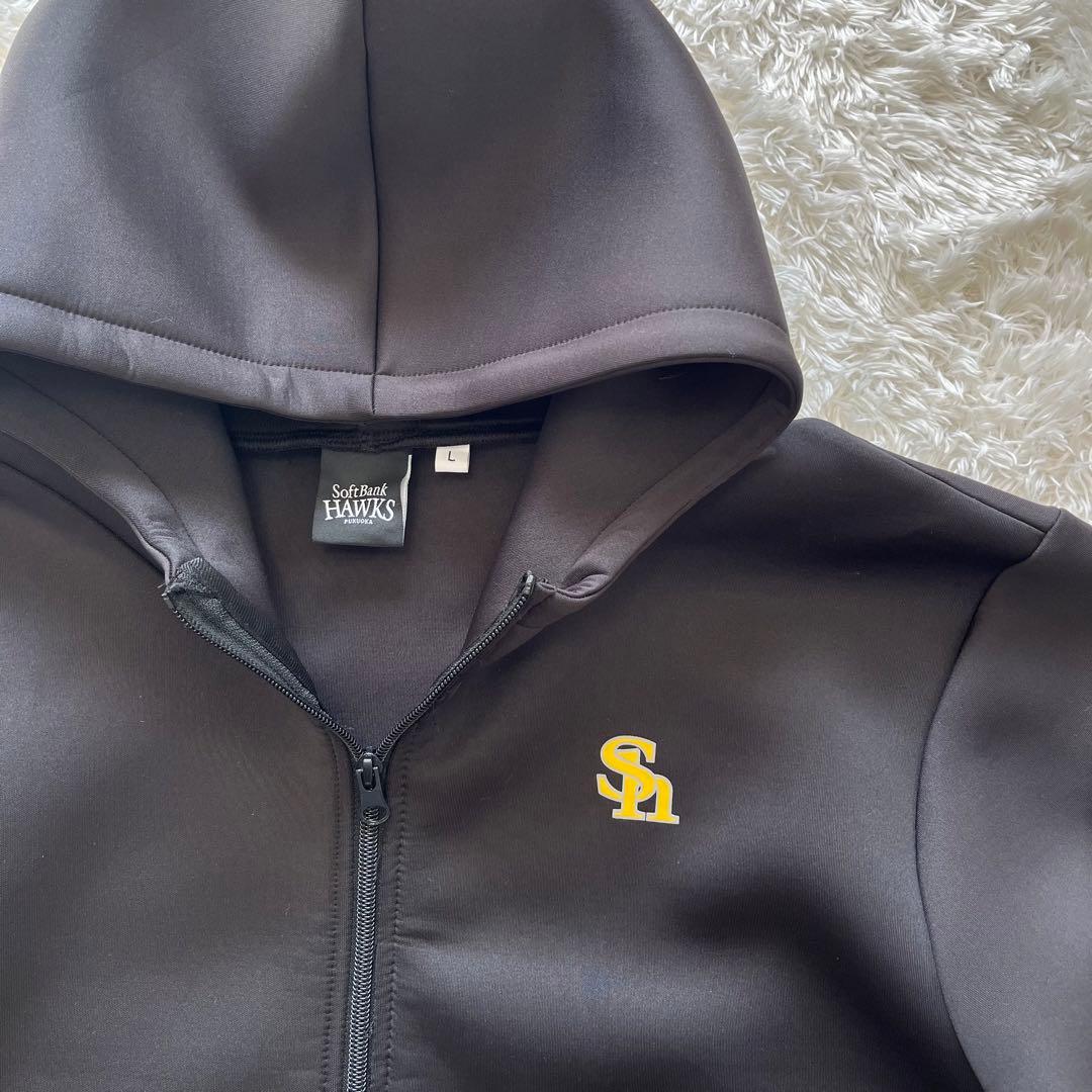 非売品】ソフトバンクホークス ジップアップパーカーLサイズ - メルカリ