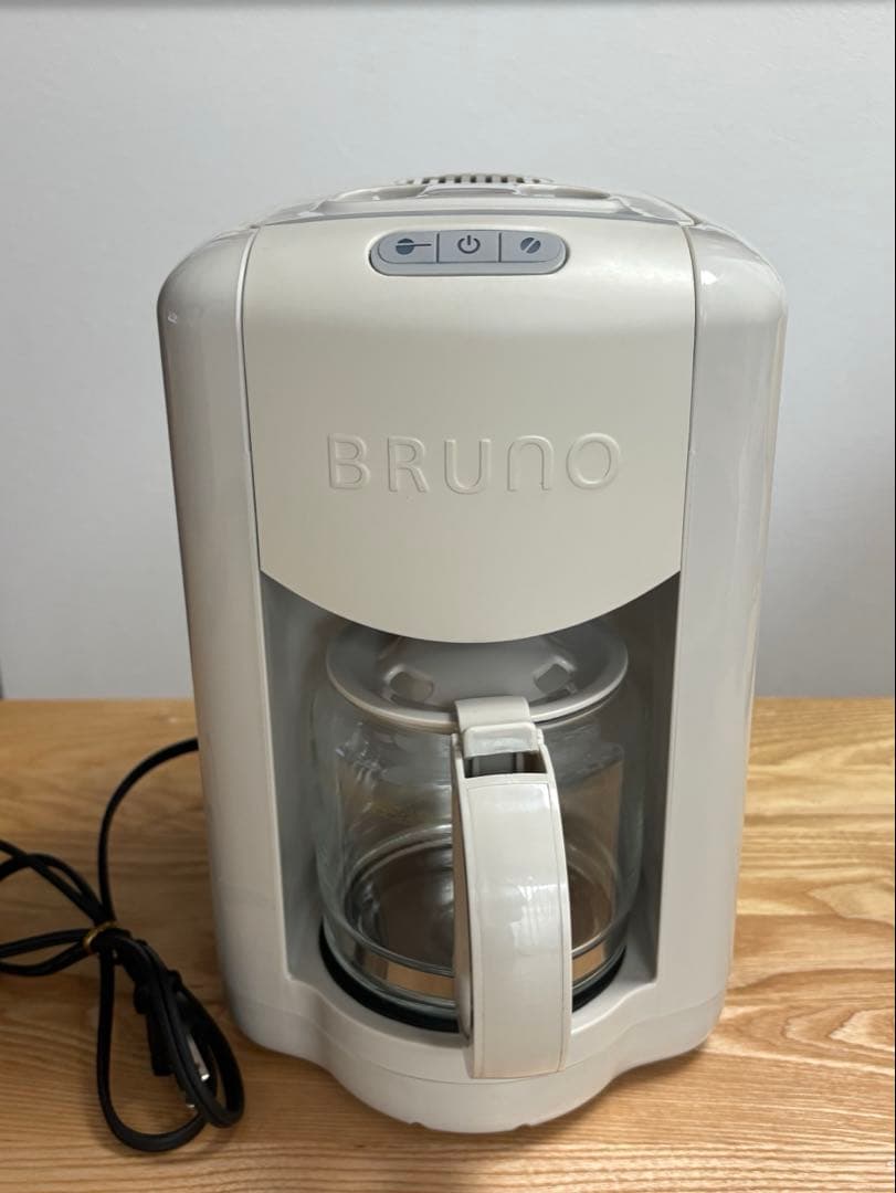 BRUNO ブルーノ コンパクト ミル付き コーヒーメーカー グレージュ