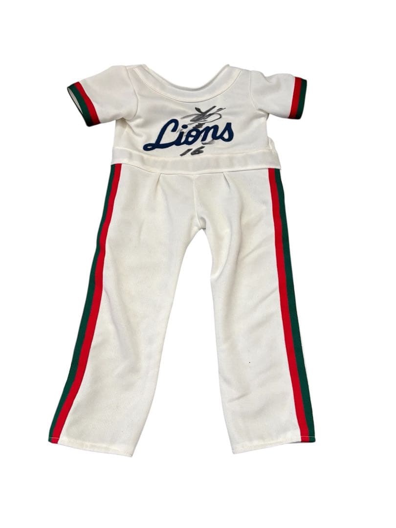 西武ライオンズ 創設レオ 1979 90㎝ぬいぐるみ 松沼雅之選手のサイン入り