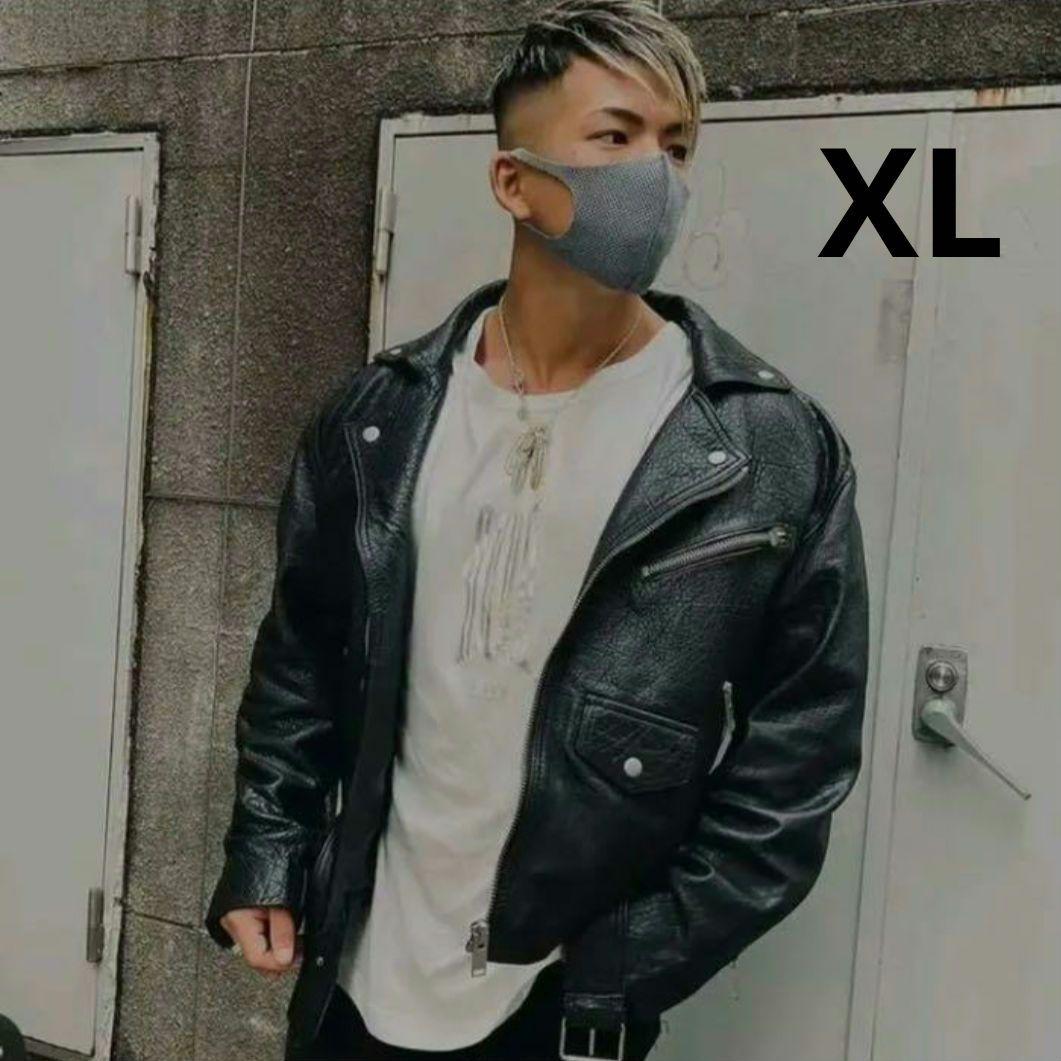 ZARA ザラ 水牛革 シボ革リアルレザー ライダースジャケット XL 大きい