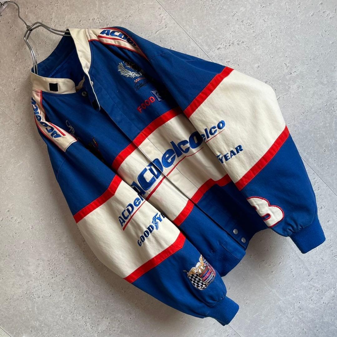 オールド ジェフハミルトン ACDelco 企業ロゴ レーシング ジャケット