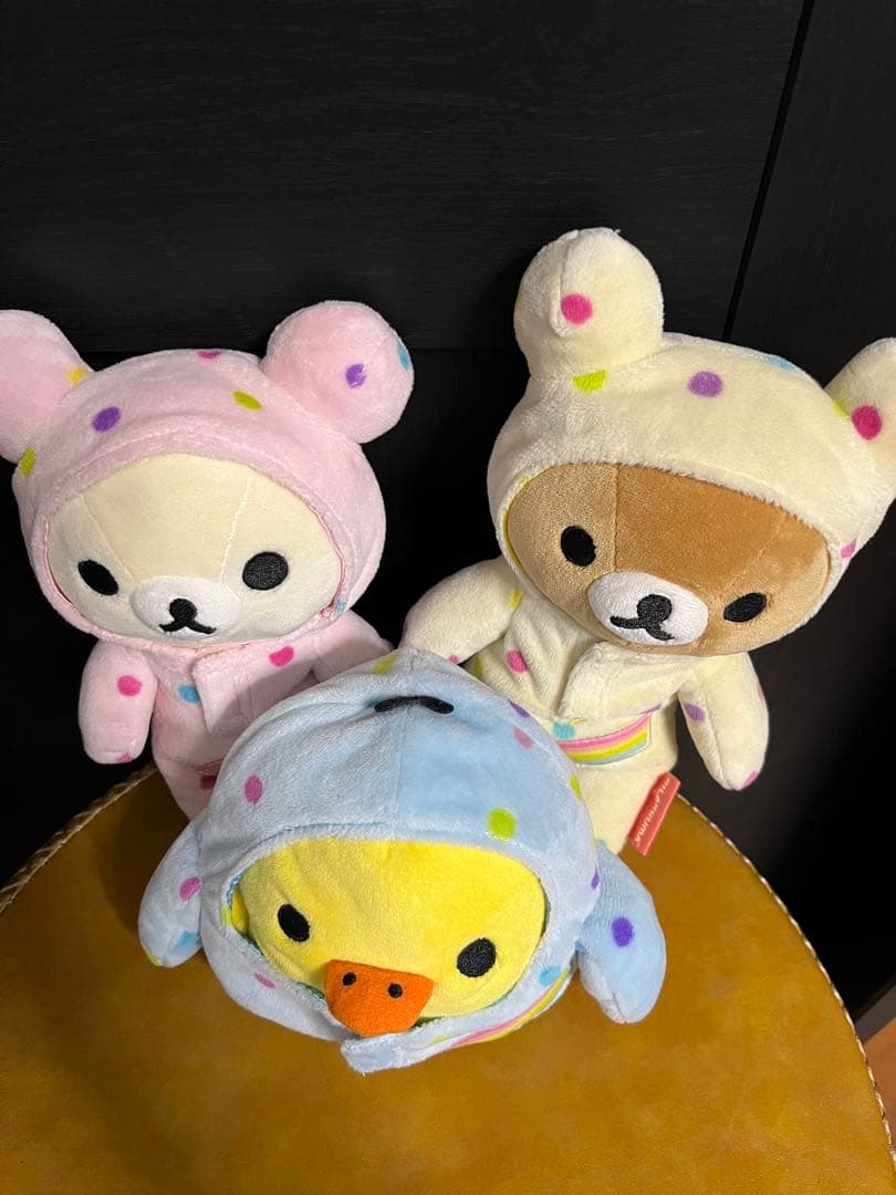 リラックマ　ハッピーレインボー　あつめてぬいぐるみ　コリラックマ　キイロイトリ