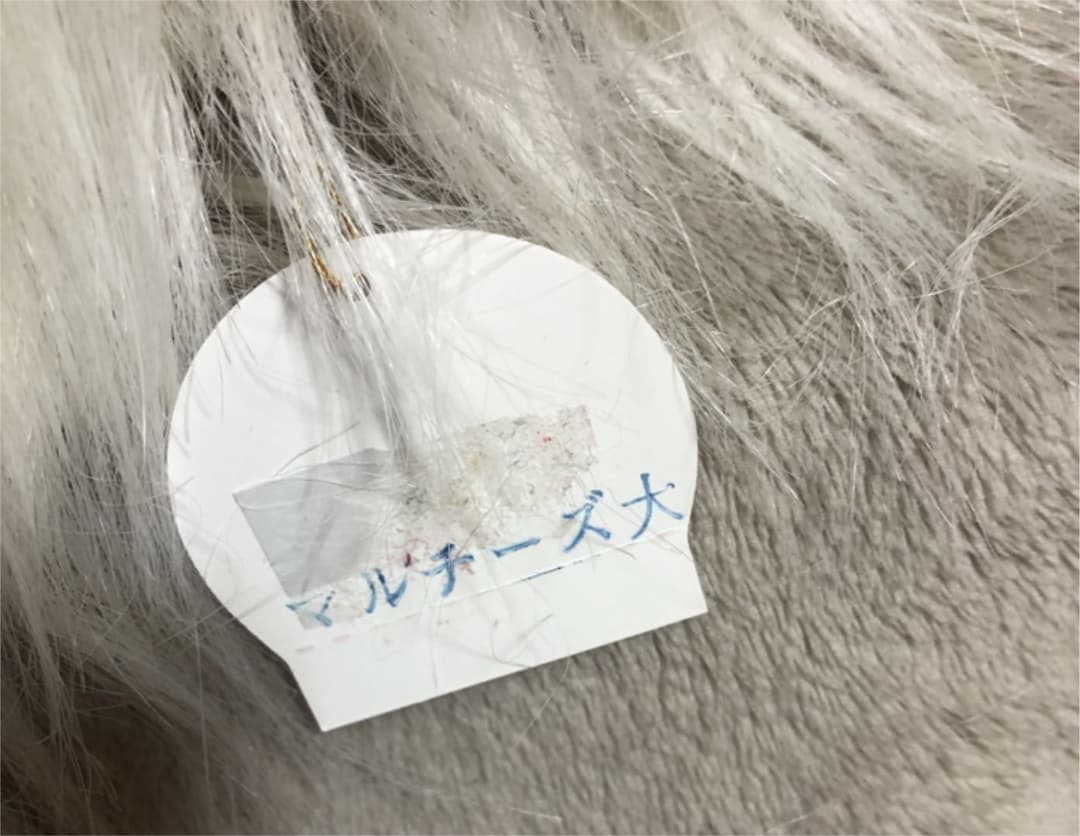 昭和レトロぬいぐるみ　タグ付きマルチーズ&ワンコ