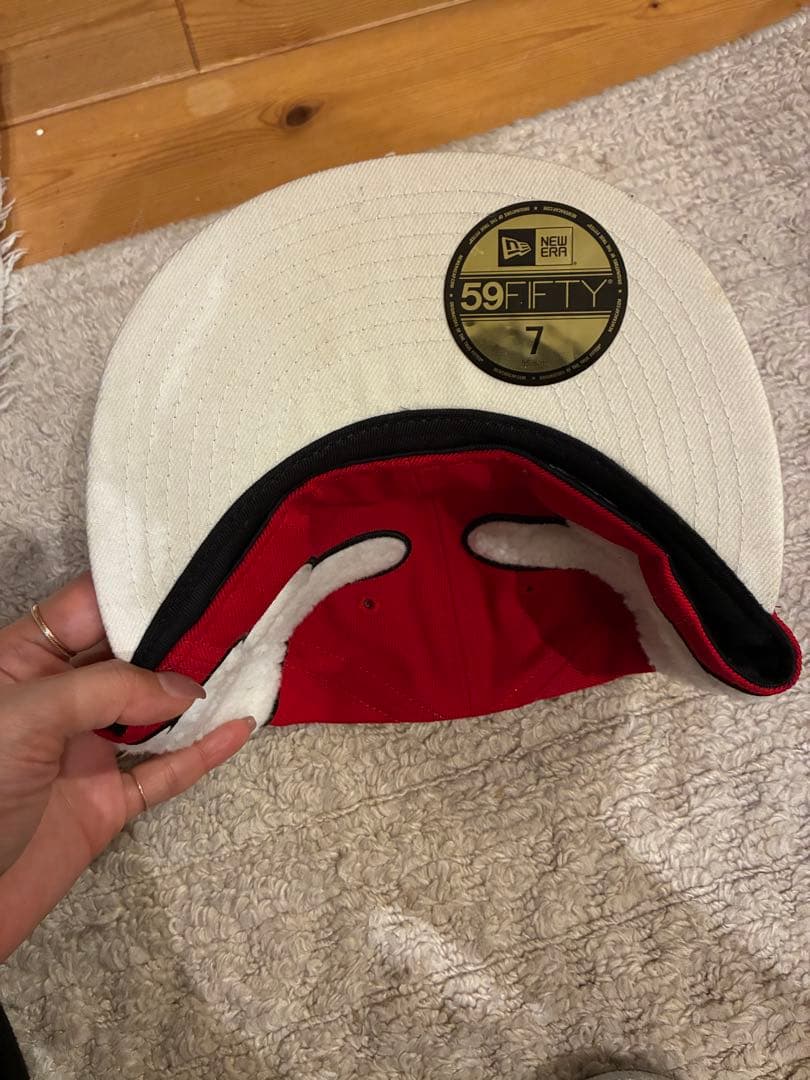 【値下げ】アラレちゃん×ニューエラ　キャップ　7 55.8cm