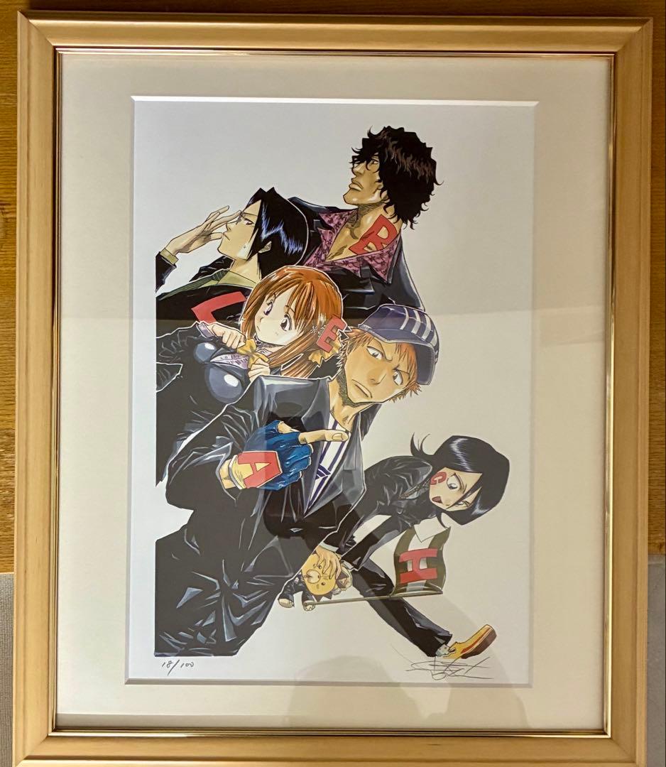 BLEACH シリアルナンバー入り 直筆サイン入り リトグラフ 集英社 - 集英社 BLEACH ブリーチ 複製 原画 久保帯人 直筆 サイン