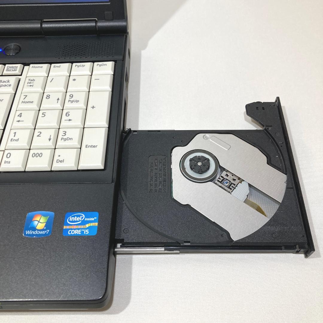 初心者✨快速・大画面・DVD・大容量✨黒✨すぐ使えるノートパソコン◇D484-3