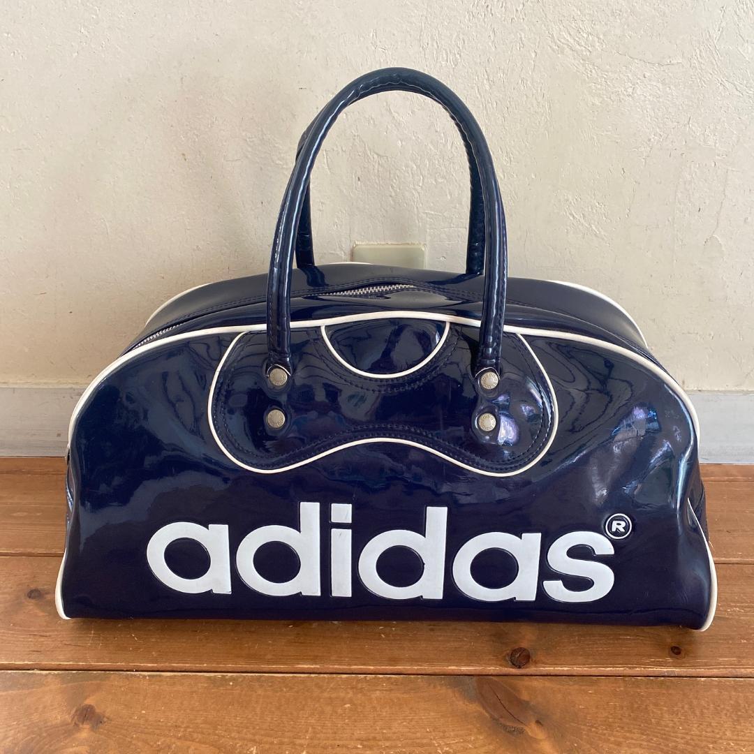 80's ヴィンテージ adidas エナメル ボストンバッグ - メルカリ