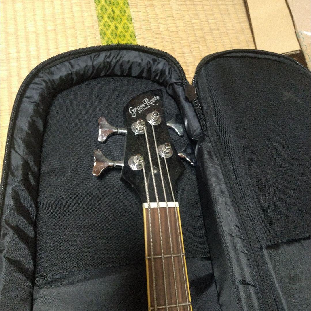 GrassRoots エレキベース 4弦 ブラック ケース付きの通販はau PAY